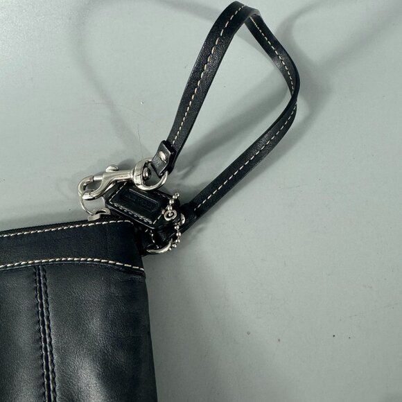 Coach Black Leather Large Wristlet - Picture 9 of 12